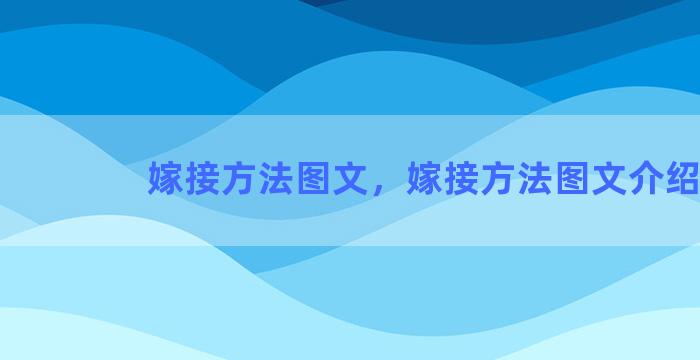 嫁接方法图文，嫁接方法图文介绍