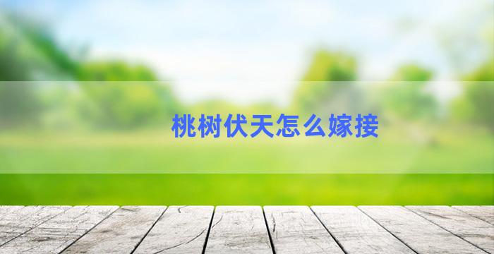 桃树伏天怎么嫁接